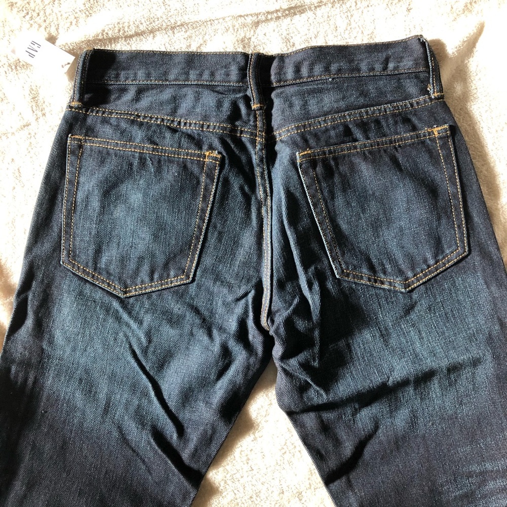 Men’s Gap blue jeans bootcut size 28 inseam 30 New - Picture 4 of 7